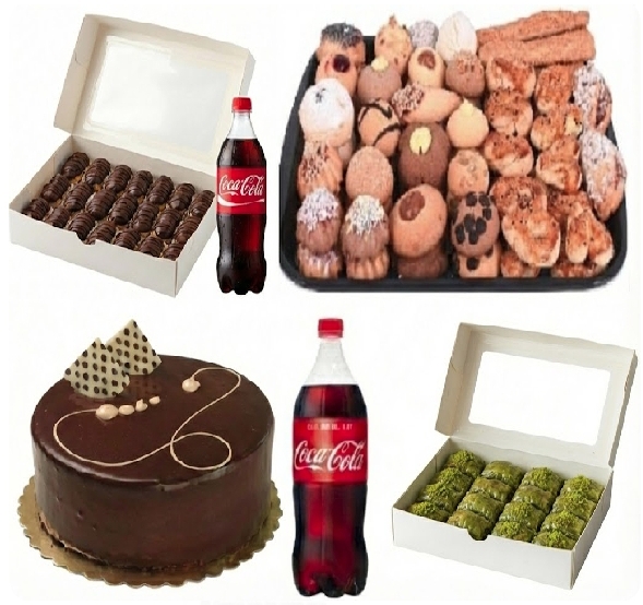 2x1 Litre Kola Dahil 6-9 Kişilik Menü Siirt pasta