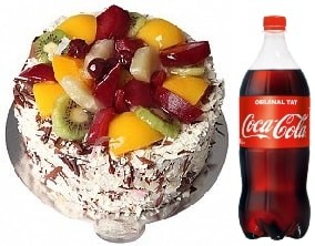 4-6 Kişilik Karışık Meyveli Pasta Özel Siirt pasta