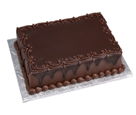Butik Üretim 35 Kişilik Dikdörtgen Çikolatalı Pasta Siirt pasta
