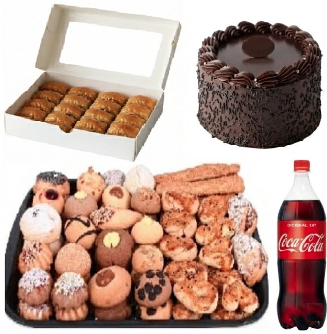 Hafif Tatlılar, Büyük Lezzetler 9-10 Kişilik Menü Siirt pasta